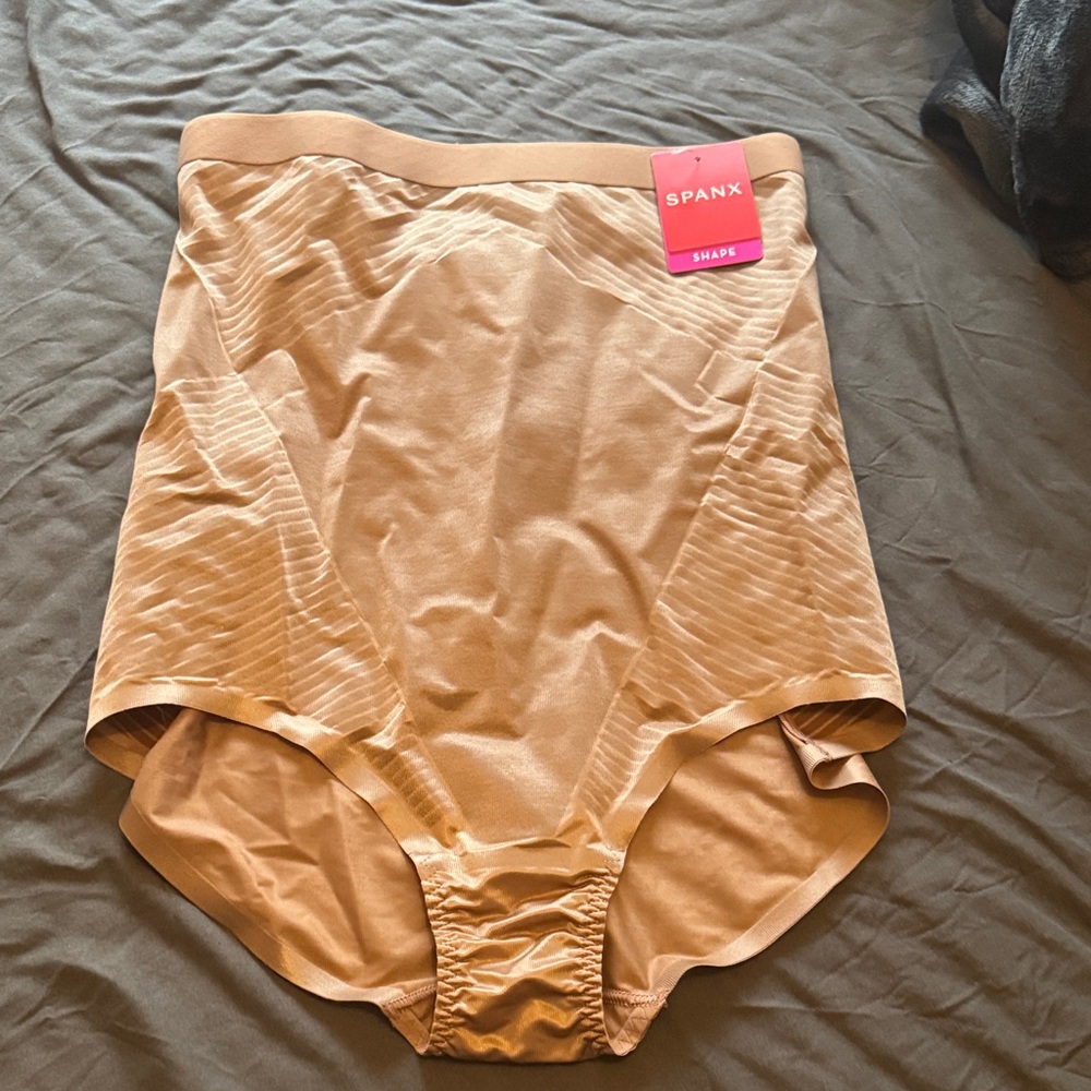 SPANX Shapewear High-Waisted Briefs in Cafe Au Lait - NWT!!